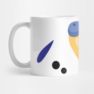 White Parakeet Beak (Male) Mug